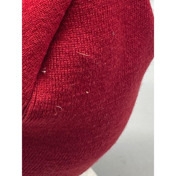 Puma beanie symbol red knitted one size used see photos fuzzing READ - Picture 4 of 7